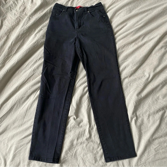 Gloria Vanderbilt Black Straight Jean - Picture 1 of 4